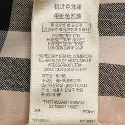 Pre Owned Burberry Brit Begie Nova Check Cotton Shirt M