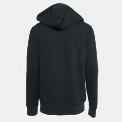Pre Owned Burberry Brit Black Knit Zip-Up Hooded Sweatshirt XL