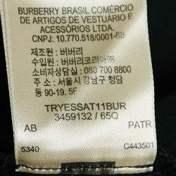 Burberry Brit Black Logo Embroidered Cotton Pique Polo M