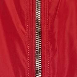 Burberry Brit Dark Red Synthetic Hooded Jacket XL 
