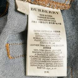 Pre Owned Burberry Brit Blue Faded Denim Streadman Jeans L Waist 36"