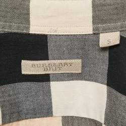 Pre Owned Burberry Brit Beige Vintage Check Cotton Shirt S
