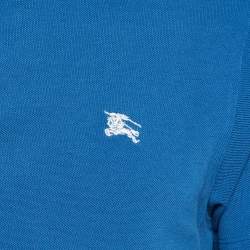 Burberry Brit Blue Cotton Pique Polo T-Shirt M