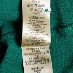 Burberry Brit Green Cotton Contrast Detail Polo T-Shirt M