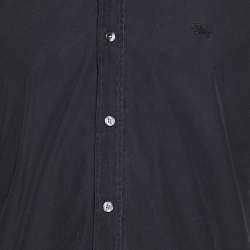 Pre Owned Burberry Brit Black Cotton Long Sleeve Shirt M