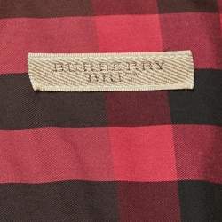 Burberry Brit Pink/Multicolor Tartan Check Cotton Button Front Shirt L
