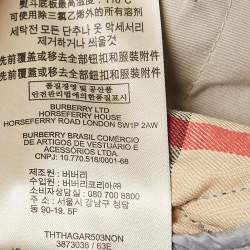 Pre Owned Burberry Brit Grey Quilted Nylon Haymarket Vest S