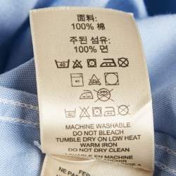 Burberry Brit Blue Cotton Button Front Shirt XL
