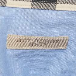 Burberry Brit Blue Cotton Button Front Shirt XL