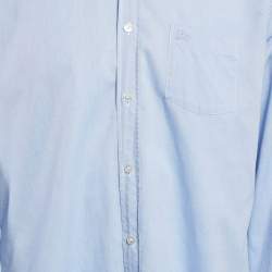 Burberry Brit Blue Cotton Button Front Shirt XL