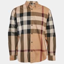 Burberry Brit Checks Cotton Long Sleeve Shirt L