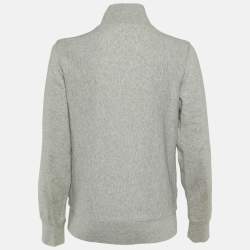 Pre Owned Burberry Brit Grey Cotton Zip-Up Jacket XS