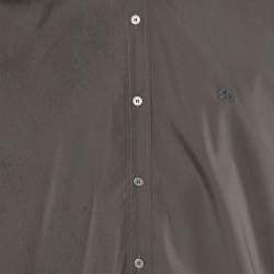 Burberry Brit Grey Cotton Button Front Shirt XL