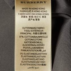 Burberry Brit Grey Cotton Button Front Shirt XL