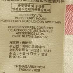 Pre Owned Burberry Brit Black Cotton Mid Length Trench Coat M 