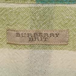 Pre Owned Burberry Brit Multicolor Nova Check Cotton Button Front Shirt M