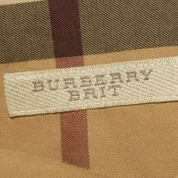 Pre Owned Burberry Brit Brown House Check Print Cotton Shirt XL