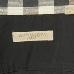 Pre Owned Burberry Brit Black Cotton Long Sleeve Shirt M