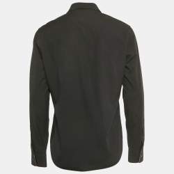 Pre Owned Burberry Brit Black Cotton Long Sleeve Shirt M