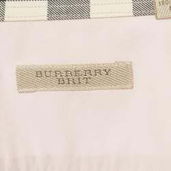 Pre Owned Burberry Brit Pink Cotton Long Sleeve Shirt M
