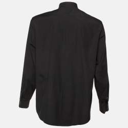 مملوكة مسبقًا Burberry Brit Logo Embroidered Cotton Shirt XXL