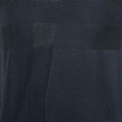 Pre Owned \سويد شيرت بربري بريت قطن أزرق كحلي بنقشة مربعات مقاس متوسط\