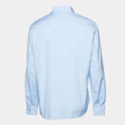 Pre Owned Burberry Brit Blue Cotton Long Sleeve Shirt XL