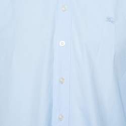 Pre Owned Burberry Brit Blue Cotton Long Sleeve Shirt XL