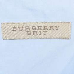 Pre Owned Burberry Brit Blue Cotton Long Sleeve Shirt XL