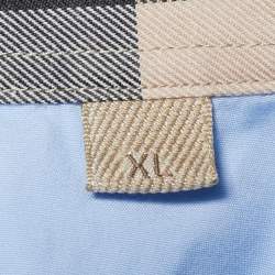 Pre Owned Burberry Brit Blue Cotton Long Sleeve Shirt XL