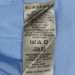 Pre Owned Burberry Brit Blue Cotton Long Sleeve Shirt XL
