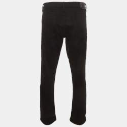 Pre Owned Burberry Brit Black Denim Straight Fit Jeans L/Waist 36"