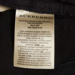 Pre Owned Burberry Brit Black Denim Straight Fit Jeans L/Waist 36"