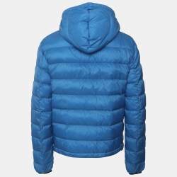 Pre Owned Burberry Brit Blue Nylon Padded Down Jacket L