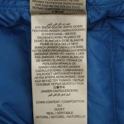 Pre Owned Burberry Brit Blue Nylon Padded Down Jacket L