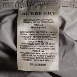 Pre Owned Burberry Brit Beige Synthetic Double Breasted Belted Trench Coat L