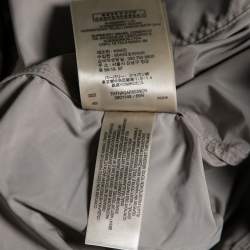 Pre Owned Burberry Brit Beige Synthetic Double Breasted Belted Trench Coat L