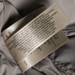 Pre Owned Burberry Brit Beige Synthetic Double Breasted Belted Trench Coat L