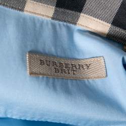 Burberry Brit Blue Cotton Long Sleeve Button Front Shirt S