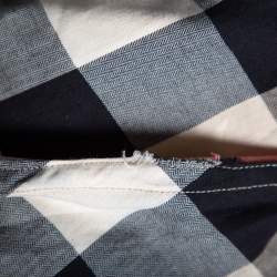 Burberry Brit Beige Checked Cotton Button Front Shirt S