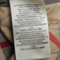 Pre Owned Burberry Brit Grey Quilted Sleeveless Haymarket Vest M