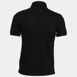 Pre Owned Burberry Brit Black Cotton Pique Short Sleeve Polo T-Shirt S