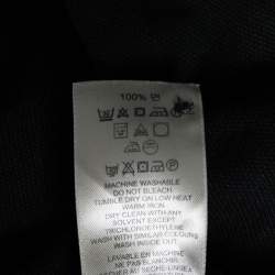 Pre Owned Burberry Brit Black Cotton Pique Short Sleeve Polo T-Shirt M