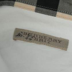 Burberry Brit White Cotton Pocketed Button Front Shirt XL