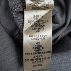 Pre Owned Burberry Brit Grey Cotton Button-Front Shirt L