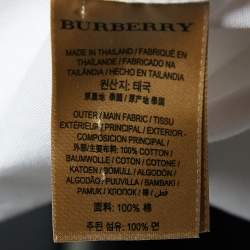 Pre Owned Burberry Brit White Cotton Button Front Shirt XL