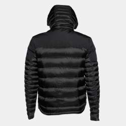 Pre Owned Burberry Brit Black Quilted Hooded Puffer Jacket L