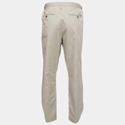 Burberry Brit Beige Cotton Albany Regular Fit Trousers 4XL