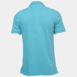 مملوكة مسبقًا Burberry Brit Blue Cotton Pique Polo T-Shirt S