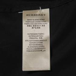 Pre Owned Burberry Brit Black Cotton Full Sleeve Shirt M